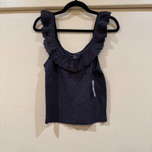 Lace Flutter Sleeve Tank Top